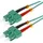 helos 1m OM3 SC/SC InfiniBand/Glasfaserkabel Türkis