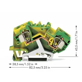 WAGO GmbH& Co. KG Schutzleiterklemme 0,2-10qmm gn/gelb 784-607