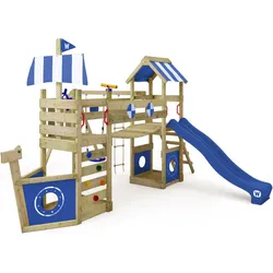 Spielturm StormFlyer mit Schaukel & blauer Rutsche BLAU NO SIZE