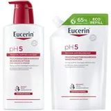 Eucerin pH5 Hautpflege-Set für empfindliche Haut - 3? sparen* 2X400 ml Duschgel