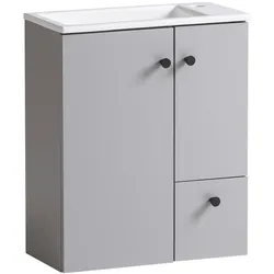 Tchibo - Waschtisch »Balto« - 50x20x60cm - schwarz - Holz / Metall / Keramik