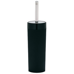 WC-Garnitur Dark ABS-Kunststoff schwarz 37,5cmh 9cmØ