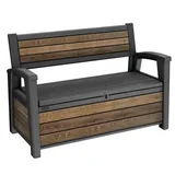 Keter K261839, Rechteckig, Walnuss, Müllsammelbehälter, 227 l - Braun