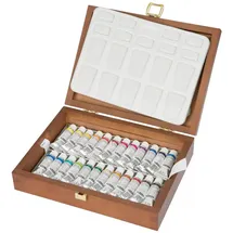 Schmincke Horadam Aquarell, Holzkasten, 24 x 5 ml Tuben