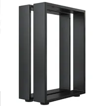 GGM Möbel Bartisch Kufen 68 x 105 cm Schwarz