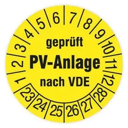 CIMCO Prüfplakette PV-Anlage 182701