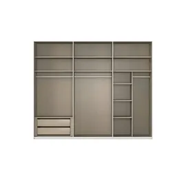 meinSchrank Schwebetürenschrank Regina 271 x 223 x 68 cm Grau