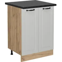 Vicco Küchenunterschrank R-Line, Küchenkommode, Weiß Landhaus, 60 cm, AP