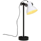 vidaXL Schreibtischlampe 25 W Weiß 15x15x55 cm E27