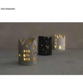 Rayher Silikon Gießform Windlicht Häuser 8 cm ø Höhe 11,20 cm