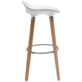 miliboo Design-Barhocker 2er-Set  Weiß