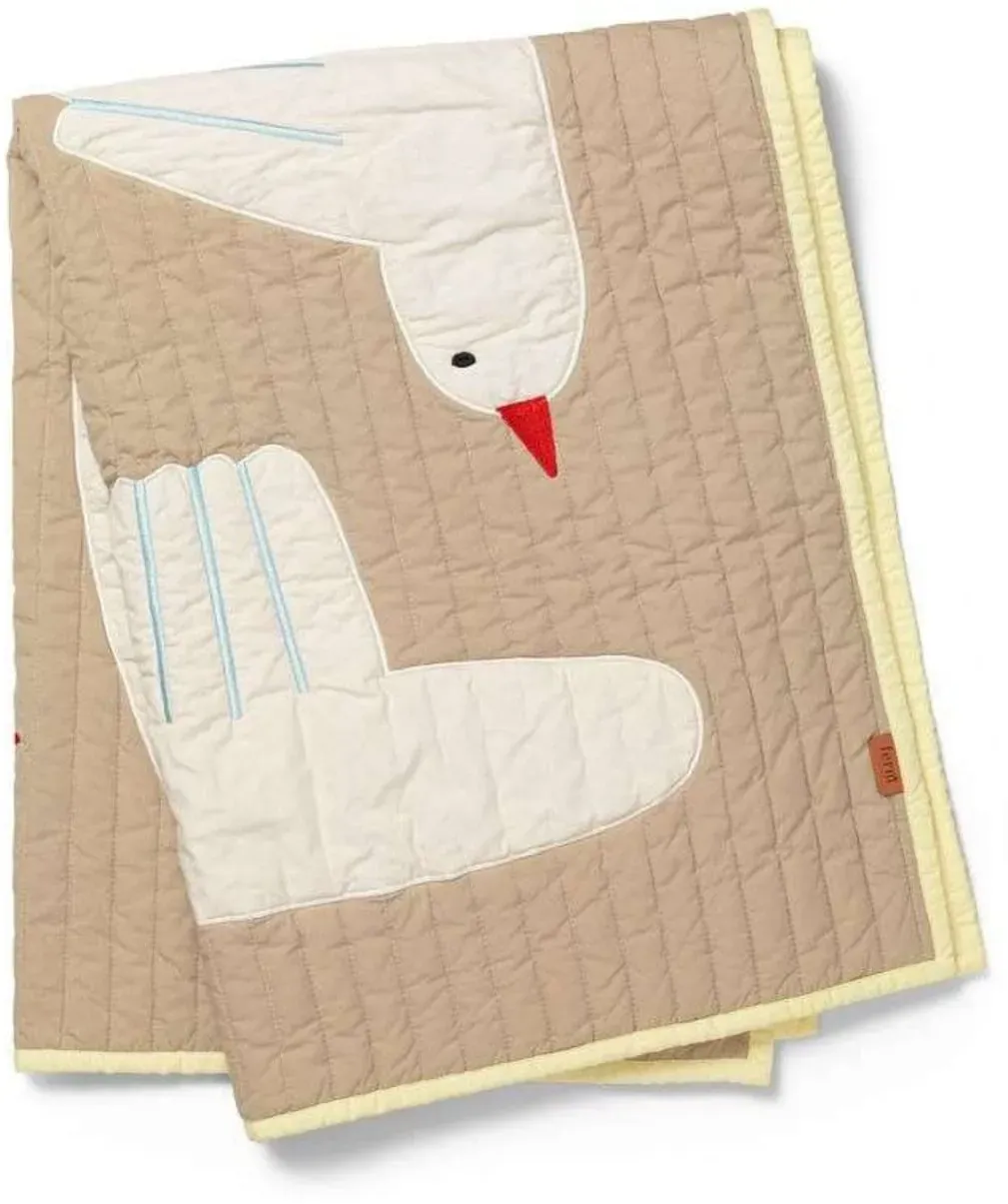 Plaids ferm LIVING, Beige, Stoff / Textil - 80 - 110 - 80