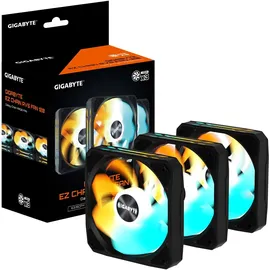 Gigabyte Lüfter, EZ CHAIN ​​​​RVS FAN 3-PACK, 3x120mm, schwarz