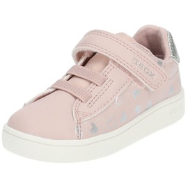 GEOX Sneaker, Lederimitat/Textil Sneaker rosa|silberfarben 27 EU