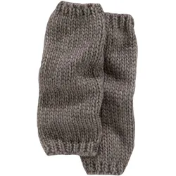 J.Jayz Damen Strick-Stulpen mit Alpaka-Wollanteil leichte Winter-Arm-Stulpen wärmende Handschuhe 98210869 Braun/Grau - One-Size