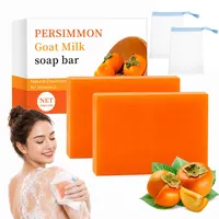 Kaki Seife, 2 Stück Persimmon Soap, Kaki Kernseife Natur, Badeseife