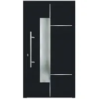 KNOCK Flügelüberdeckende Kunstoff-Haustür »Terra«, anthrazit - grau