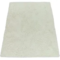 KADIMA DESIGN Hochflorteppich 80 x 150 cm Weiß