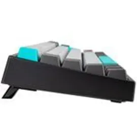Ducky Miya Pro Moonlight TKL PC/Mac dunkelgrau, PBT, LEDs weiß, MX BLUE, USB, DE Kabelgebunden), Tastatur, Grau