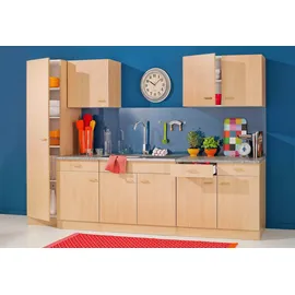 kochstation Seitenschrank KS-Elster 50 x 50 x 200 cm Braun