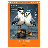 Calvendo Böse Möwen (Tischkalender 2026 DIN A5 hoch), CALVENDO