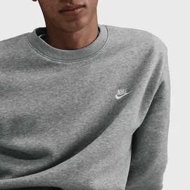 Nike Club Fleece Crew Grau L