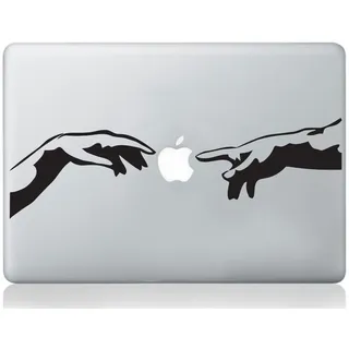 Michelangelo Schaffung von Adam italienischen Händen mac Aufkleber Apfel Macbook Laptop Abziehbild Kunst Vinyl Kunst