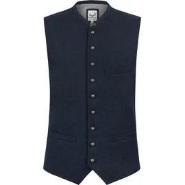 Stockerpoint Trachtenweste "Devito", Knopfleiste, Paspeltaschen, für Herren, BLAU, 54