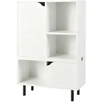 Costway Bücherregal 2 Türen 5 Fächer 0 x 0 x 0 cm Weiß