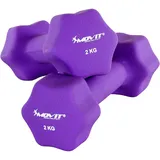 MOVIT Kurzhantel Set Neoprenhantel Hantel Set Gymnastik Aerobic Fitness 2er Set