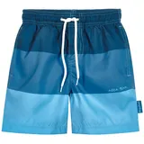 Playshoes Jungen Badehose Boardshorts, Blau Color Block, 86-92