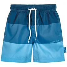 Playshoes Jungen Badehose Boardshorts, Blau Color Block, 86-92