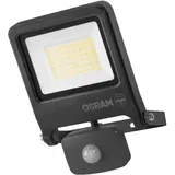 OSRAM LED-Außenstrahler Endura Flood, 30W 3000K, 2.700 lm, Bewegungsmelder, Netzbetrieb, dunkelgrau