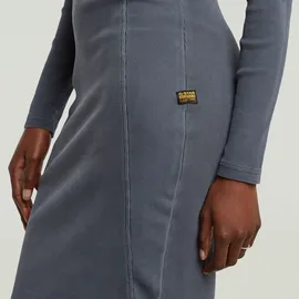 G-Star Washed Slim Rib Kleid Blau L
