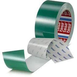 tesa 60960 Strapazierfähiges und kratzfestes Bodenmarkierungsband 50mmx20m grün