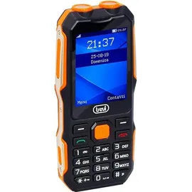 Trevi Forte 70 Arbeitstelefon, Stoßfest, Lange Akkulaufzeit, Robustes Smartphone mit 2,4" LCD-Display, Einfache Bedienung, Doppelte Taschenlampe, Leistungsstarker Lautsprecher, Wireless, Kamera