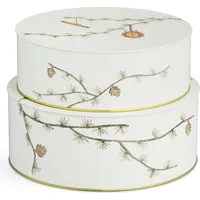 Kähler Keksdose weiß Ø20/Ø22 cm 2-teiliges Set