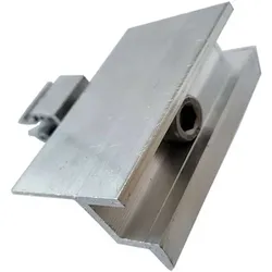 Endklemme mit Klick-System 0% MwSt §12 III UstG (silber, unbehandelt), 35mm