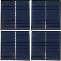 Mini Solarzellen Panel, 4 Stück 0,8W 5V Polysilizium Sonnenkollektor, Faltbares Tragbares Solarpanel Modulsystem für Kleine Haushaltsprojekte, Wissenschaftliche Projekte, Elektronische Anwendungen
