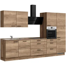 Nobilia Küchenzeile Structura II 330 cm braun