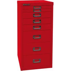 Bisley Schubladenschrank MultiDrawer A4 8 Schübe kardinalrot