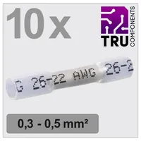 TRU Components TC-13448488 Stoßverbinder mit Schrumpfschlauch 0.3 mm2 0.5