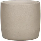 Scheurich Solido, Blumentopf aus Keramik, Farbe: Taupe Stone, 21,2 cm Durchmesser, 19,3 cm hoch, 5,6 l Vol.
