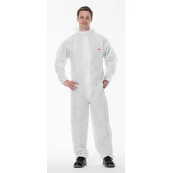 3M 4515W Schutzanzug, weiss, TYP 5/6, Grösse 4XL, Material SMMS fusselarm, Gummiband Abschluss