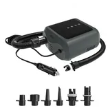 smartprint SUP PBG 6 12V LCD 16PSI Elektrische Pumpe für Brett Kajak Matratze Auto schwarz|grau Alle Größen