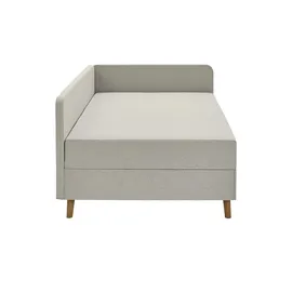 Möbel Kraft Polsterliege mit Bettkasten 150 x 84 cm Beige