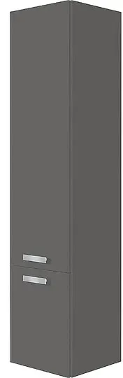 Evenes Hochschrank Serie ENNA, EDIA, EBLI, 2 Türen, graphi matt, Anschlag links, 350 x 1585 x 370 mm - 93 256 92