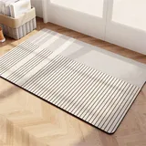 Badezimmerteppich Super Absorbierende Rutschfester Badematte, Badematten Badteppich 90x120cm Badvorleger Extra DüNn Schnelltrocknende Waschbare Badematte Home Rug, Badmatte Bodenmatte Floor Mat Grau