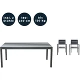 Home Deluxe Sitzgruppe SOL MADERA 2 Stühle