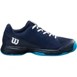 Wilson Rush Pro JR L Tennisschuh, Navy Blazer/White/Atomic Blue, 38 2/3 EU